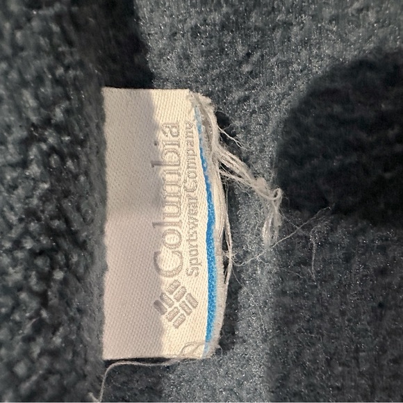 Columbia Full Zip Fleece Jacket Dark Blue-Green Size XL - Picture 10 of 12